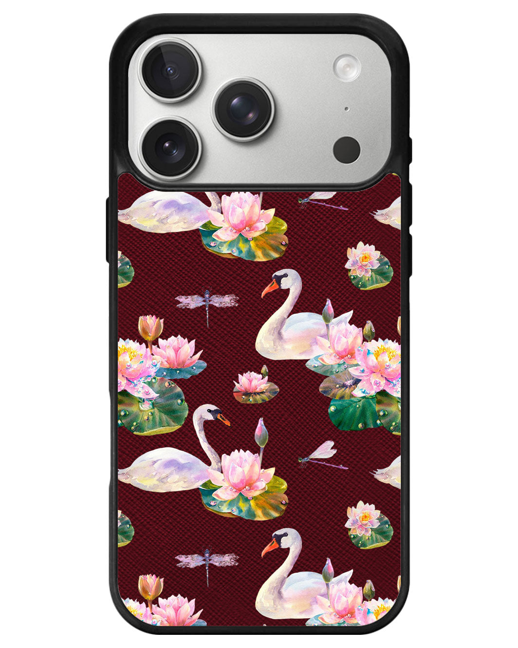 iPhone Leather Grip - Swan