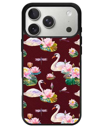 iPhone Leather Grip - Swan