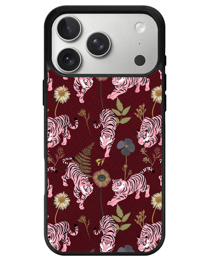 iPhone Leather Grip - Tigre Rosa