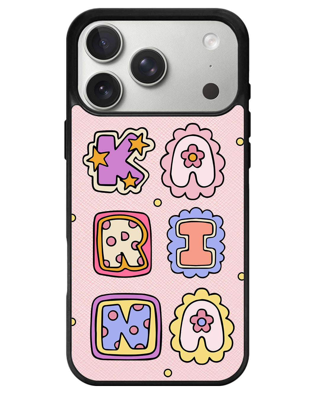 iPhone Leather Grip - Adorable Monogram 2.0