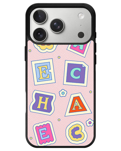 iPhone Leather Grip - Adorable Monogram 3.0