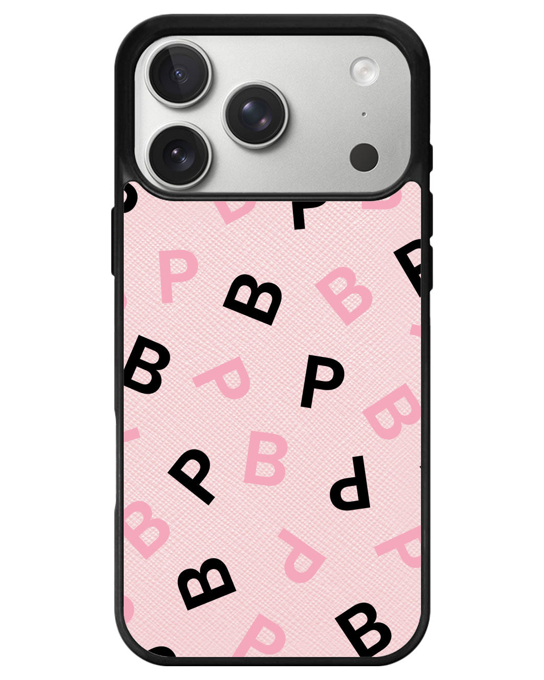 iPhone Leather Grip - Blackpink Monogram