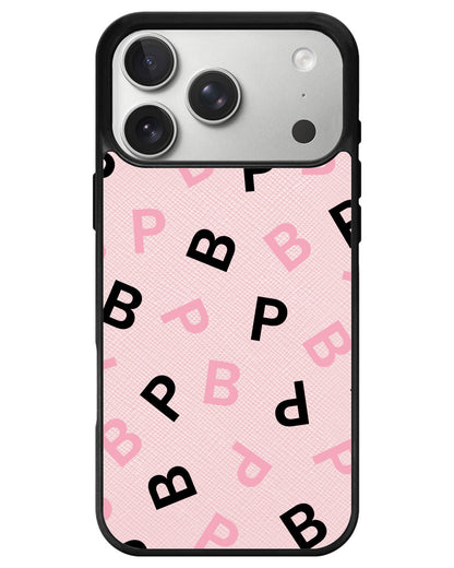 iPhone Leather Grip - Blackpink Monogram