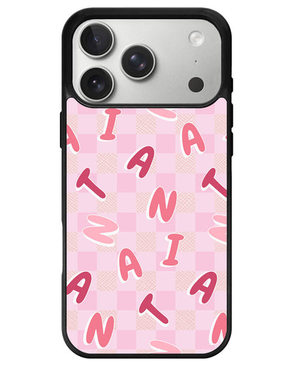 iPhone Leather Grip - Checkered Monogram 1.0
