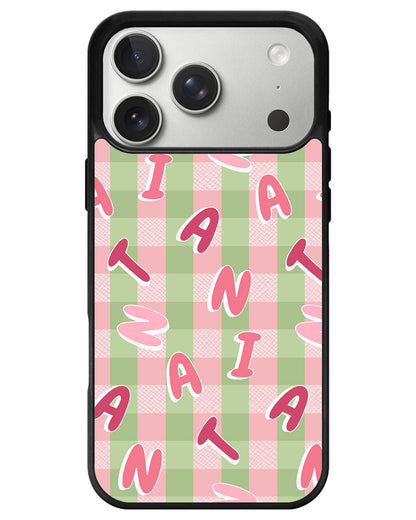 iPhone Leather Grip - Checkered Monogram 4.0
