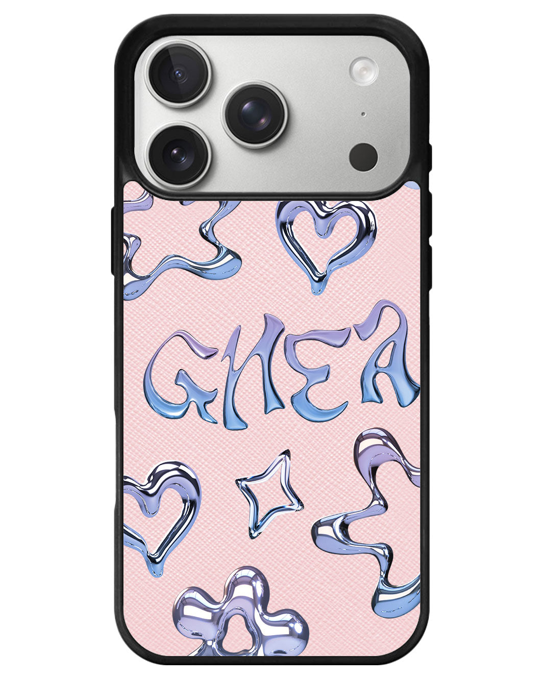iPhone Leather Grip - Chrome Monogram 1.0