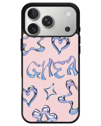 iPhone Leather Grip - Chrome Monogram 1.0