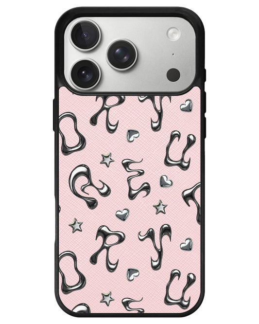 iPhone Leather Grip - Chrome Monogram 2.0