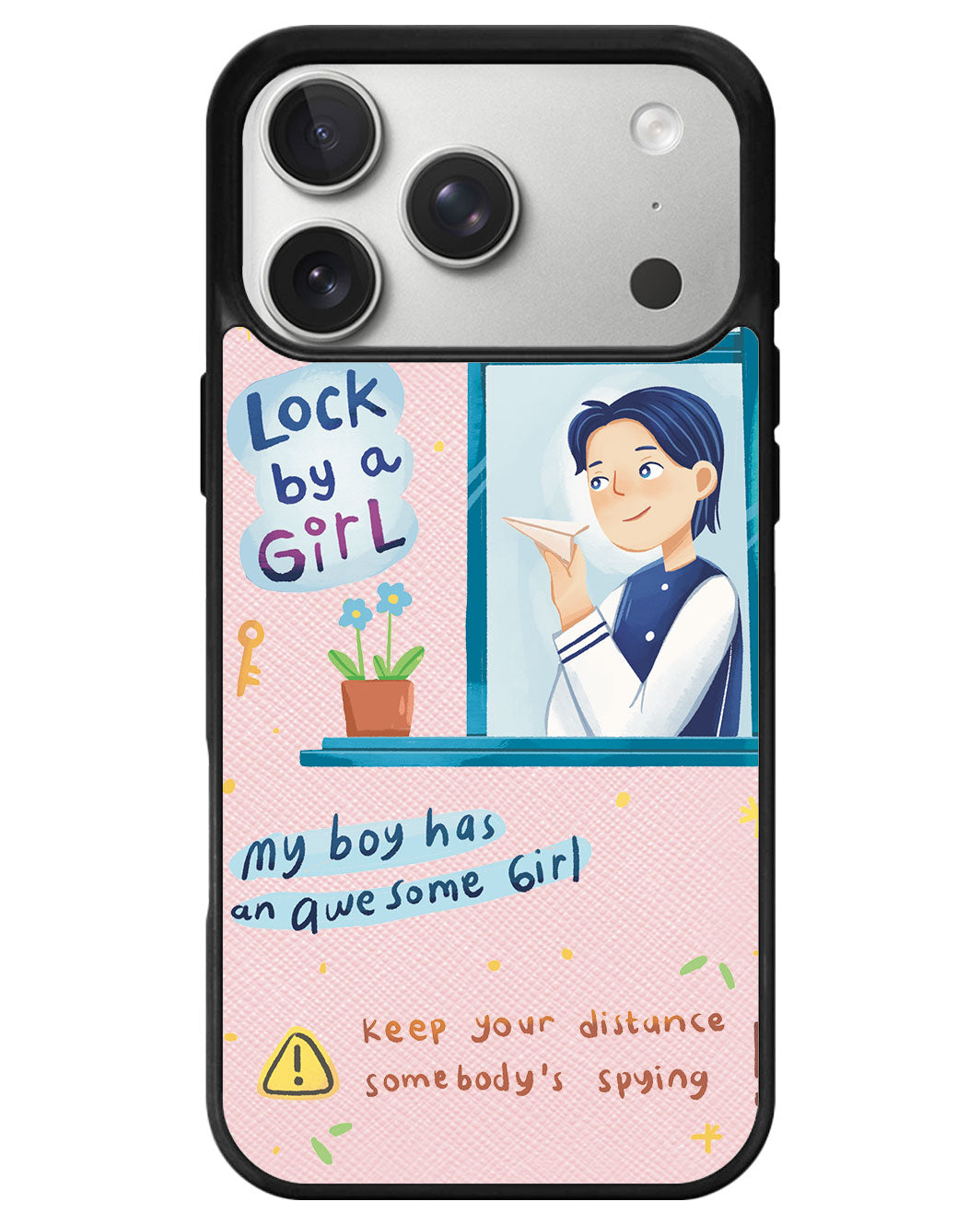 iPhone Leather Grip - Crush Boy (Couple Case)