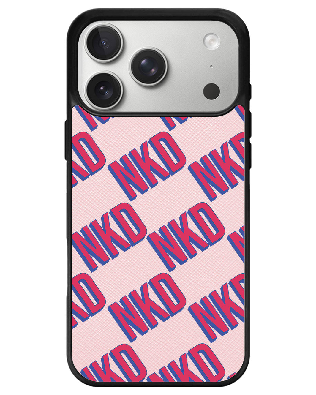 iPhone Leather Grip - Diagonal Initial Monogram 2.0