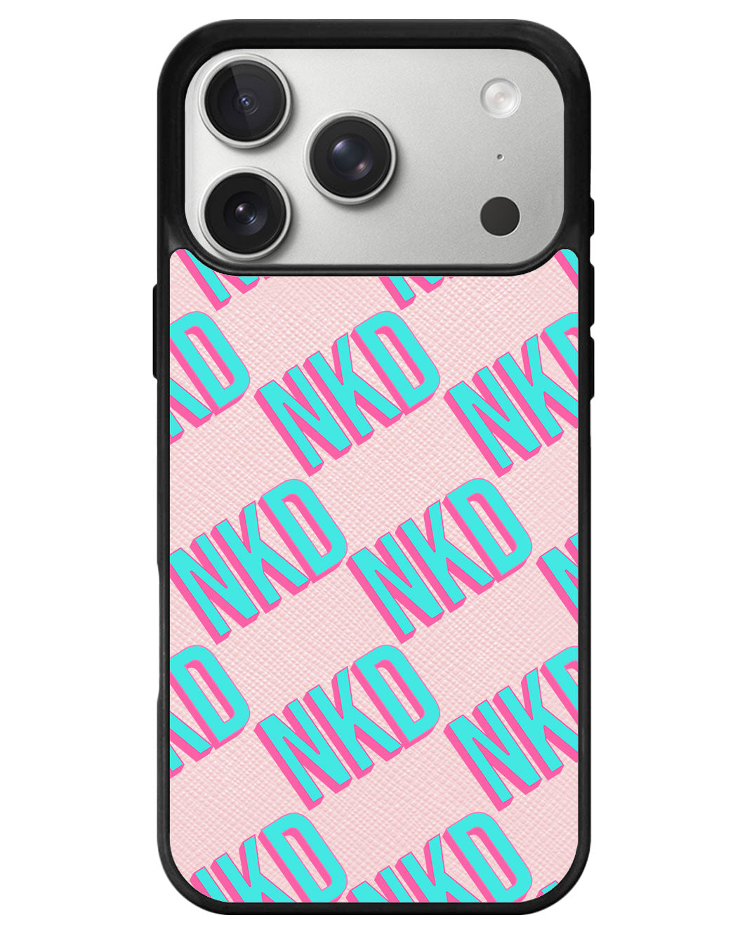 iPhone Leather Grip - Diagonal Initial Monogram 4.0