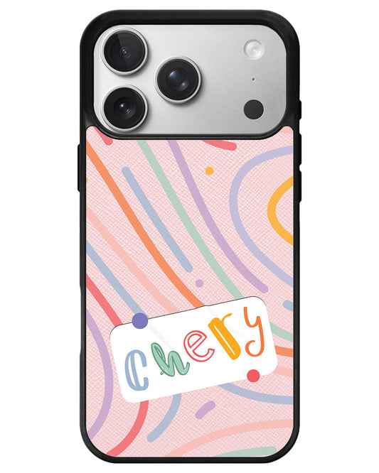 iPhone Leather Grip - Doodle Monogram 2.0