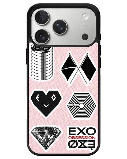 iPhone Leather Grip - EXO Sticker Pack