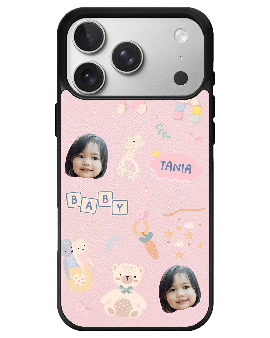 iPhone Leather Grip - Face Grid Girl Toys