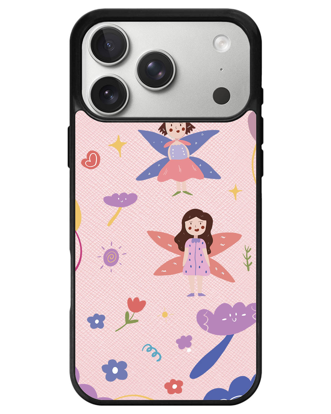 iPhone Leather Grip - Fairy Pattern
