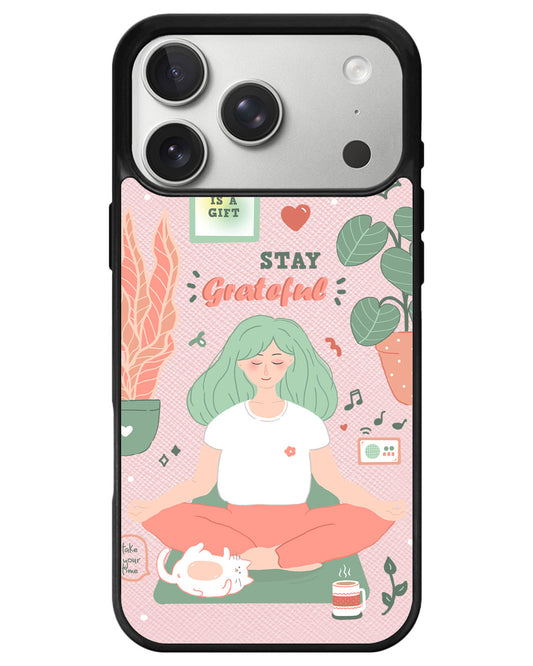 iPhone Leather Grip - Grateful