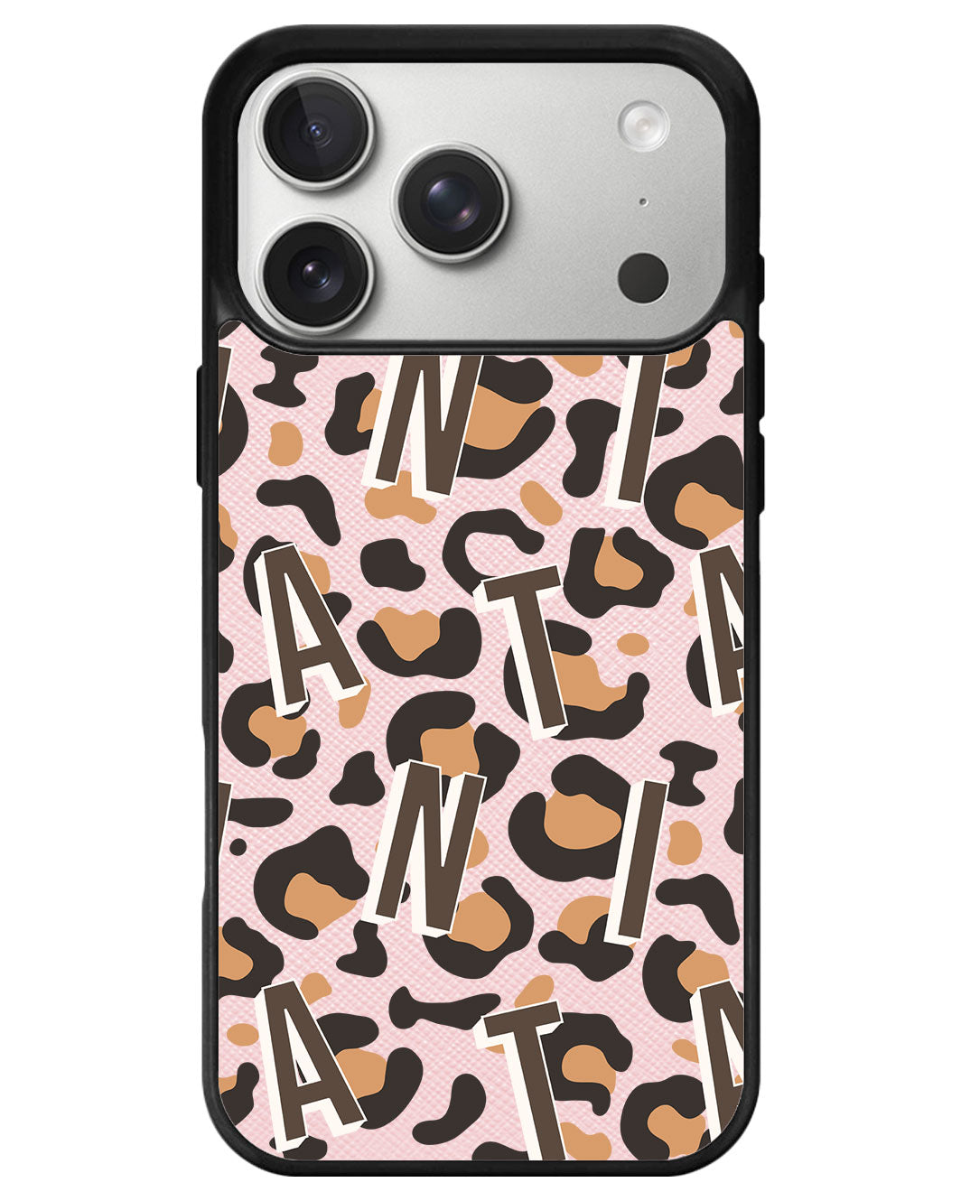 iPhone Leather Grip - Leopard Monogram 2.0