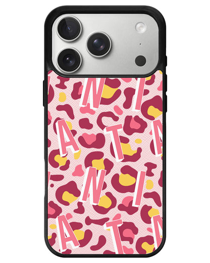 iPhone Leather Grip - Leopard Monogram 3.0