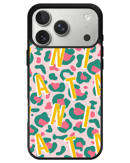 iPhone Leather Grip - Leopard Monogram 4.0