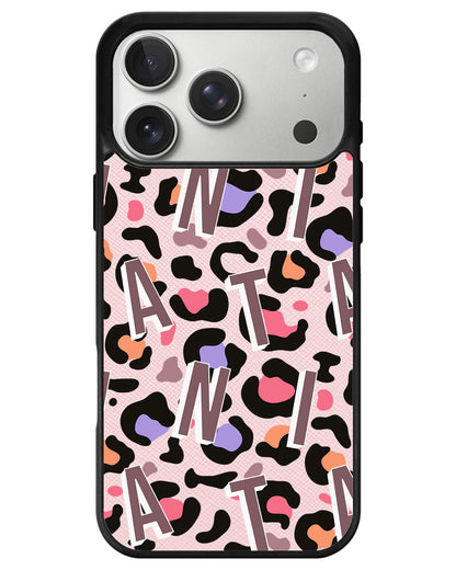 iPhone Leather Grip - Leopard Monogram 5.0