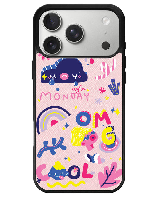 iPhone Leather Grip - Monday My Day
