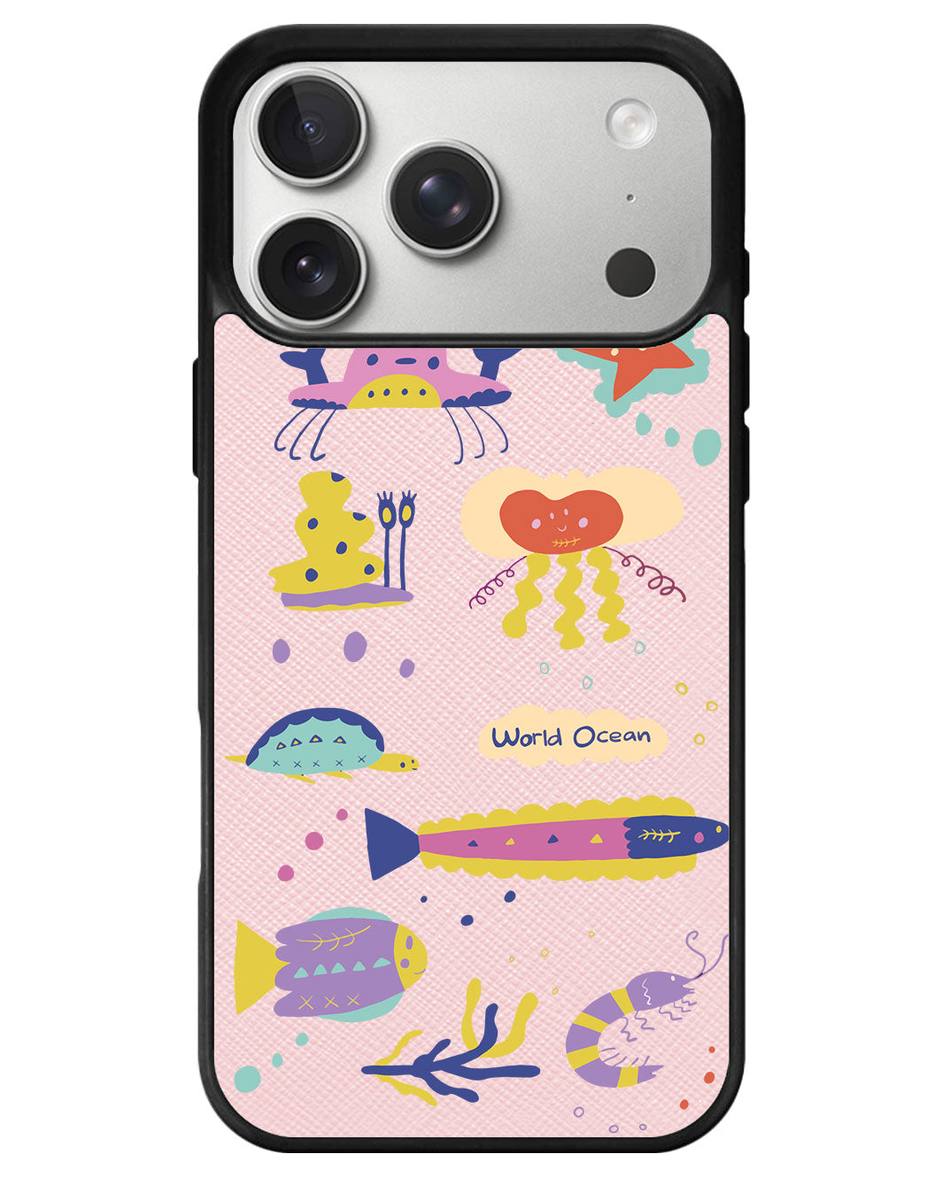 iPhone Leather Grip - Ocean World