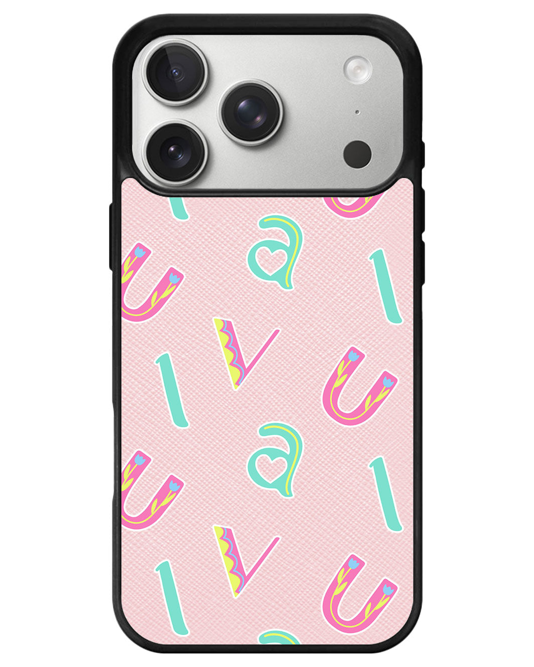 iPhone Leather Grip - Playful Monogram 6.0