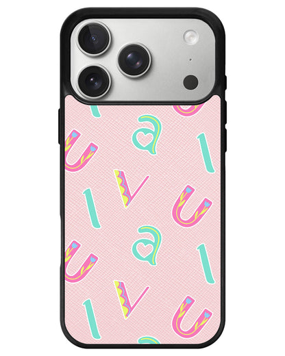 iPhone Leather Grip - Playful Monogram 6.0