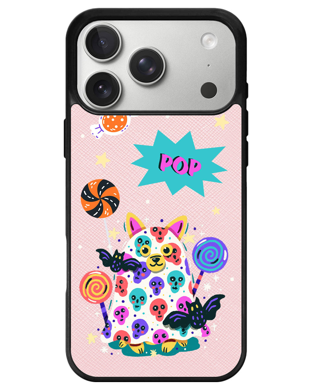 iPhone Leather Grip - Puppy Monster