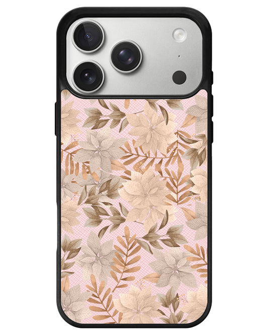 iPhone Leather Grip - Rustic Lily