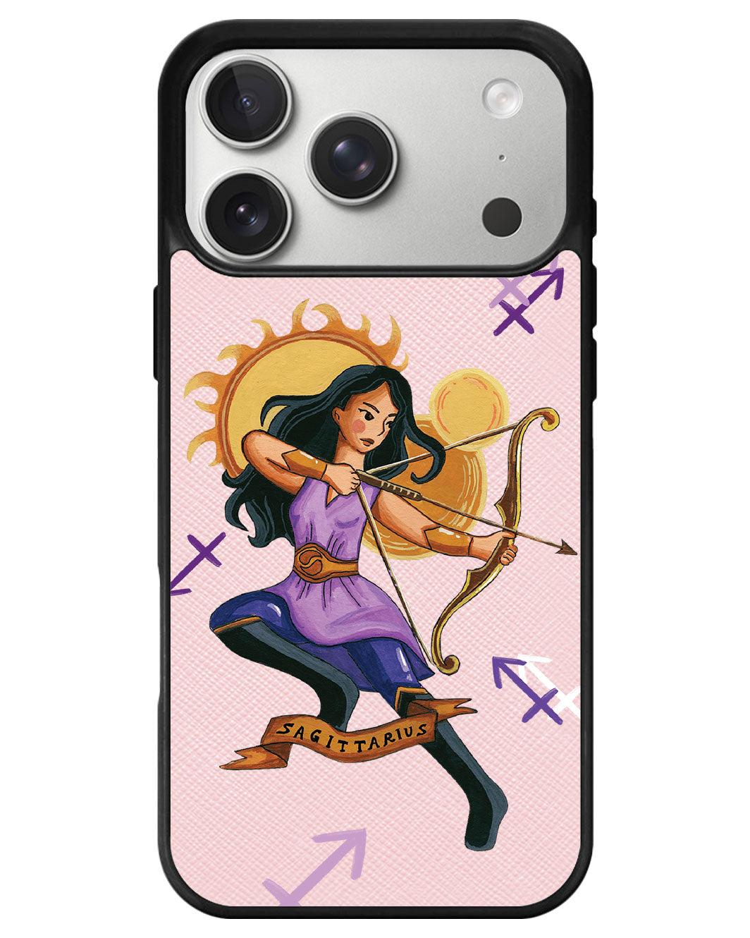 iPhone Leather Grip - Sagitarius