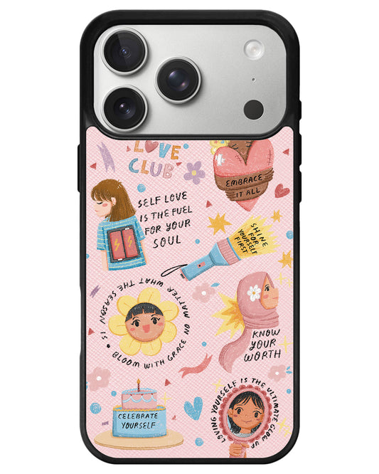 iPhone Leather Grip - Self Love Club