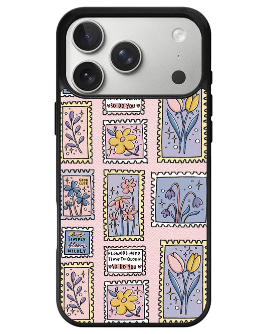 iPhone Leather Grip - Time to Bloom