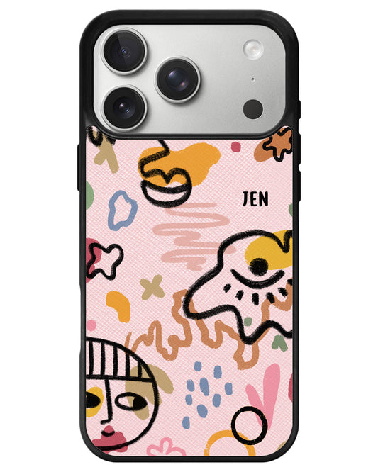 iPhone Leather Grip - Abstract 3.0