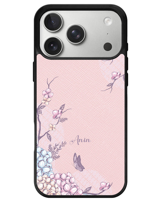 iPhone Leather Grip - Batik Floral