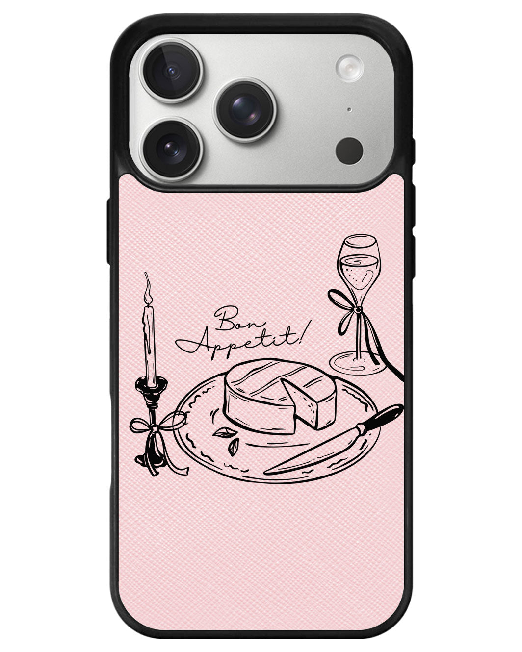 iPhone Leather Grip - Bon Appetit