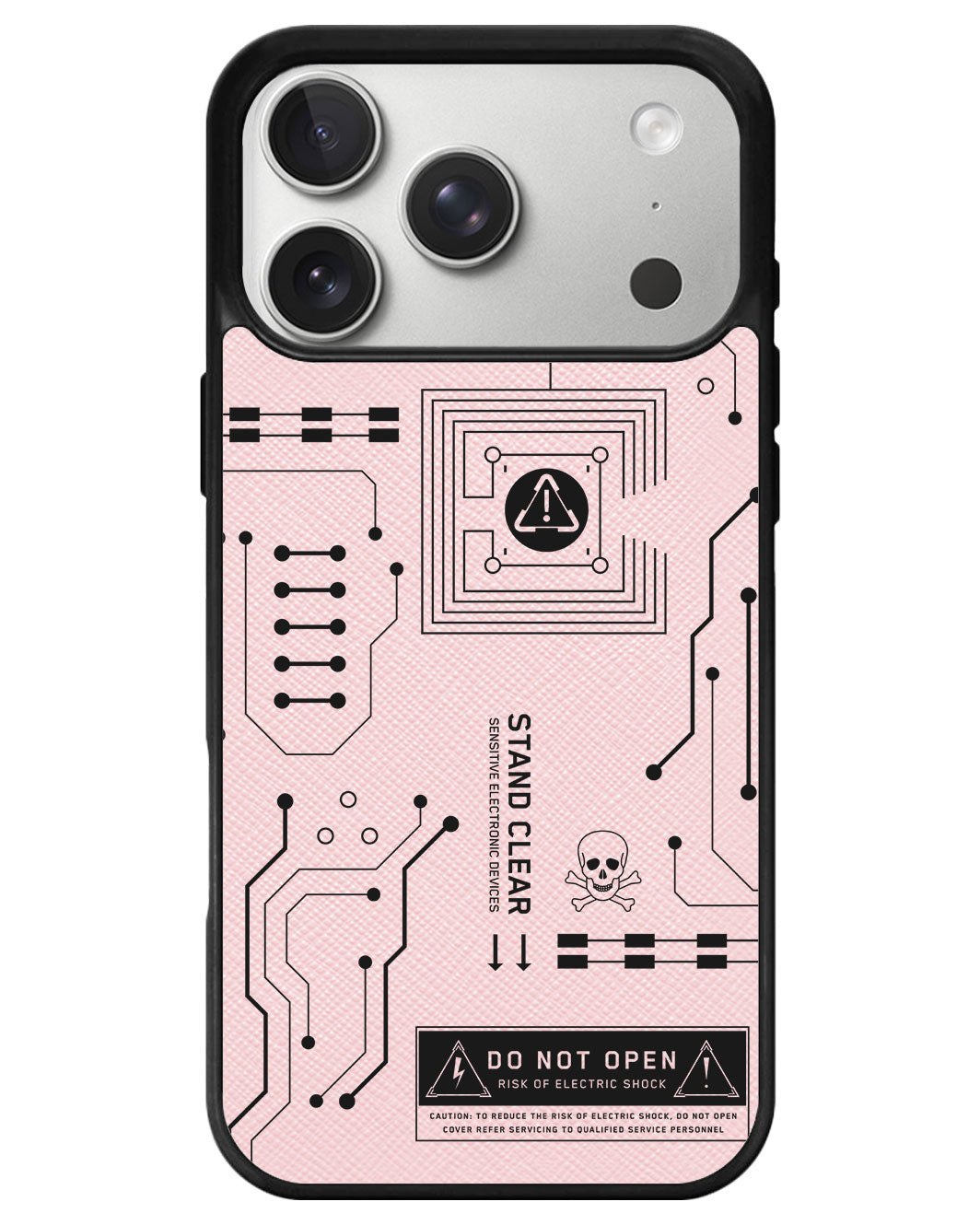 iPhone Leather Grip - Circuit Black
