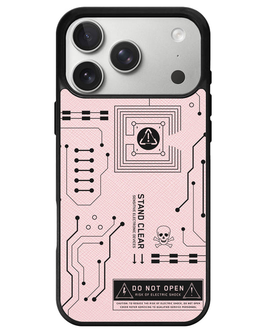 iPhone Leather Grip - Circuit Black