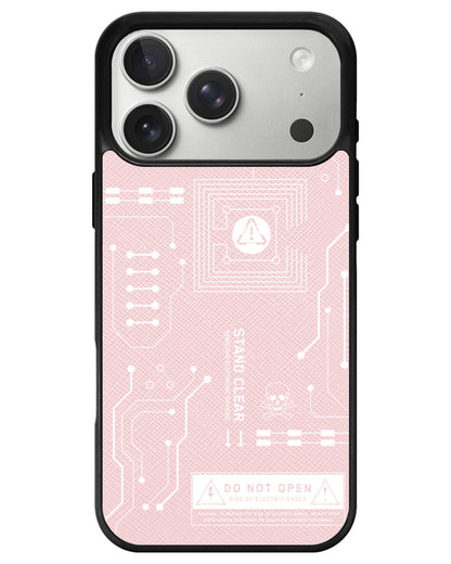 iPhone Leather Grip - Circuit White
