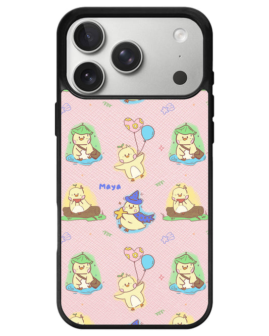 iPhone Leather Grip - Little Duck