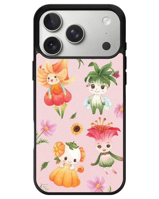 iPhone Leather Grip - Magical Garden