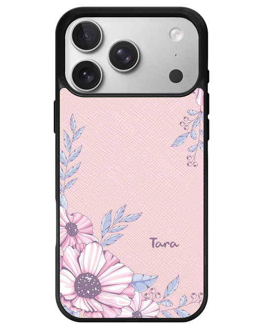 iPhone Leather Grip - Pink Blossom