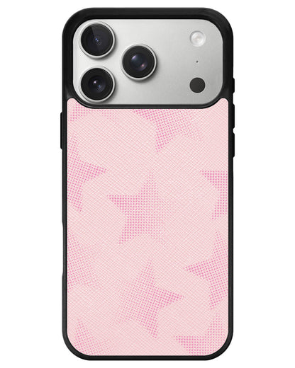 iPhone Leather Grip - Pink Star