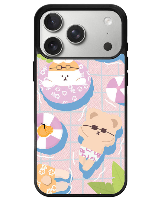 iPhone Leather Grip - Pool Party Pink