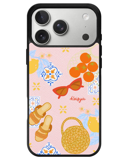 iPhone Leather Grip - Santorini