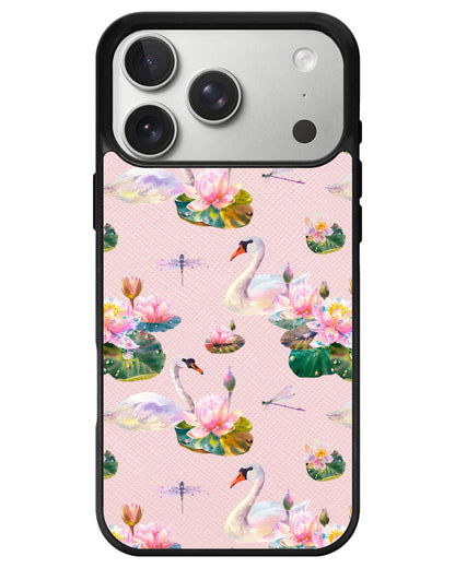 iPhone Leather Grip - Swan