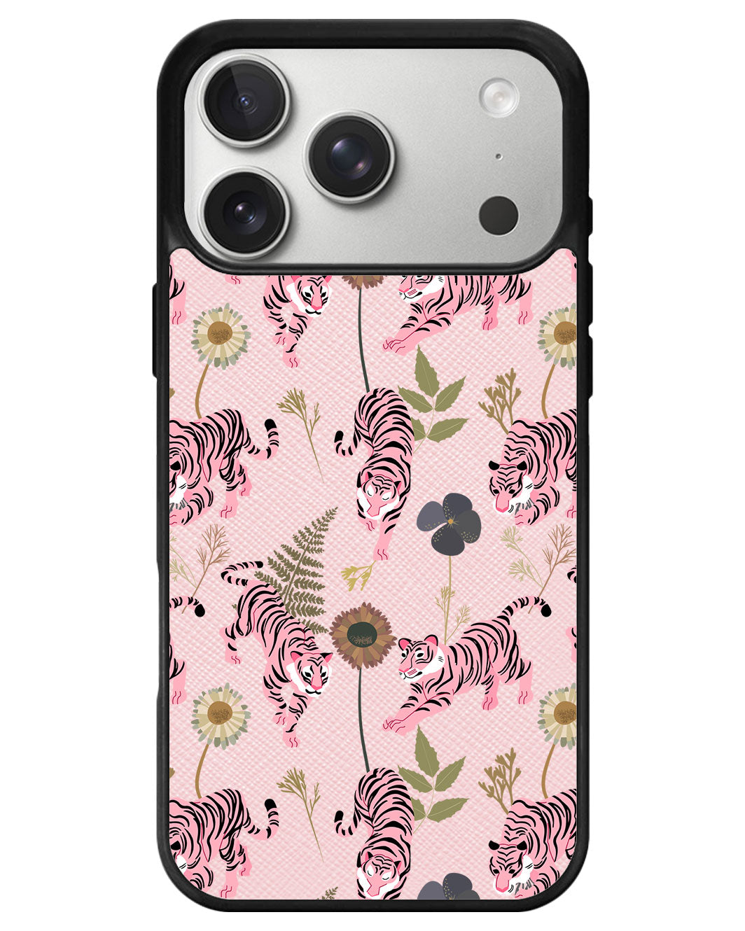 iPhone Leather Grip - Tigre Rosa