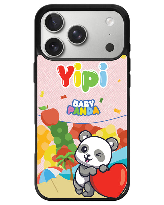 iPhone Leather Grip - Yipi Baby Panda