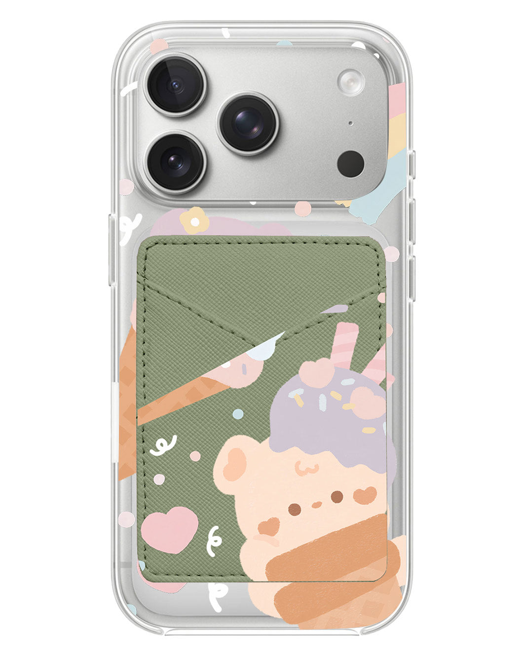 iPhone Phone Wallet Case - Ice Cream For Teddy