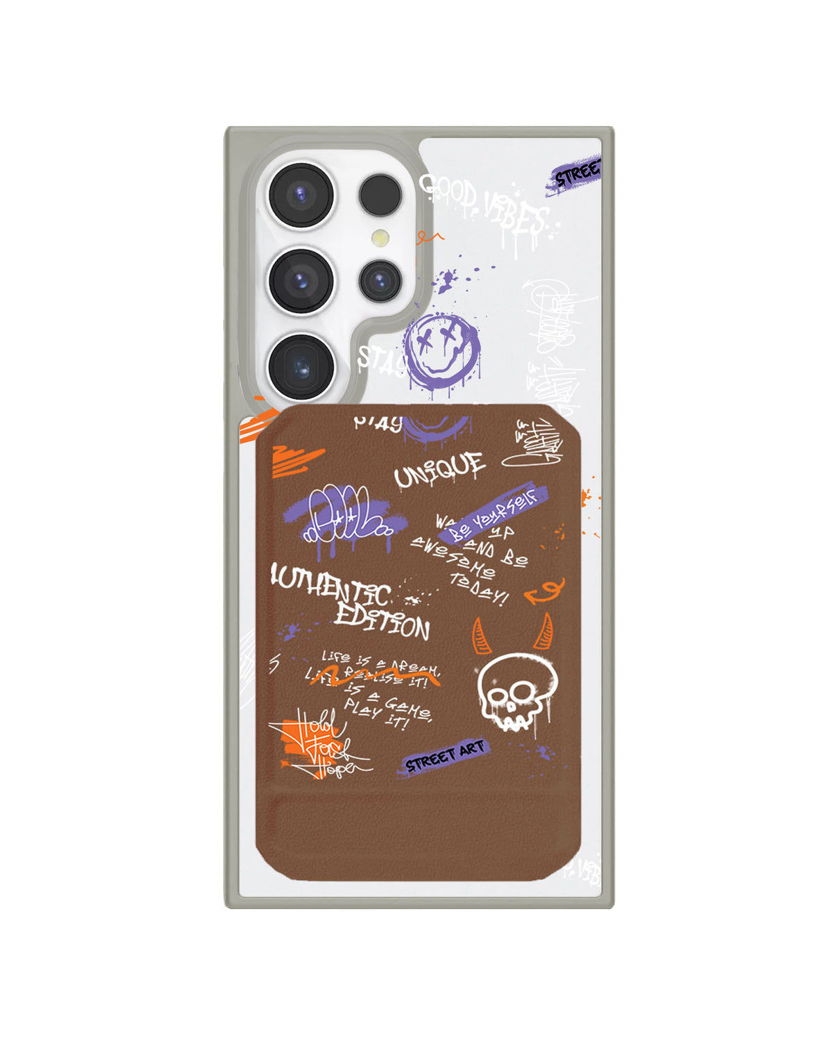 Android Magnetic Multifold Wallet - Graffiti